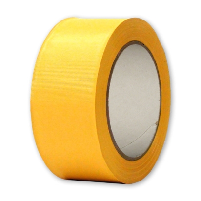 PVC páska - 38mm / 33 m - žlutá vroubkovaná