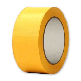 PVC páska - 38mm / 33 m - žlutá vroubkovaná
